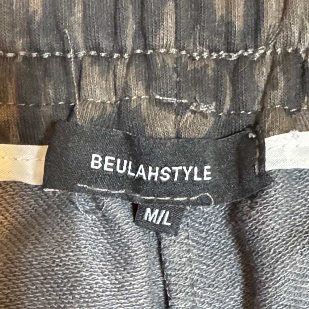 BEULAHSTYLE Leopard Print Wide Leg Pants size M/L - Picture 5 of 13